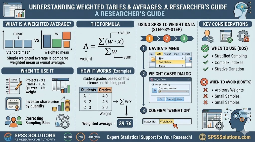 How to Create and Interpret a Weighted Table in SPSS